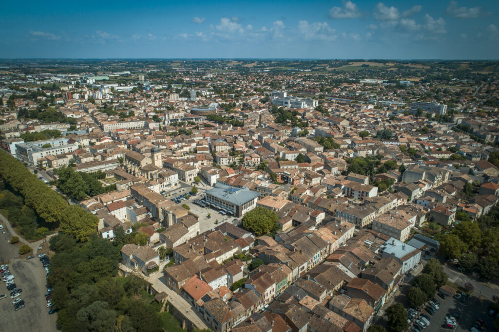 Aérienne de Marmande - Agrandir l'image, fenêtre modale