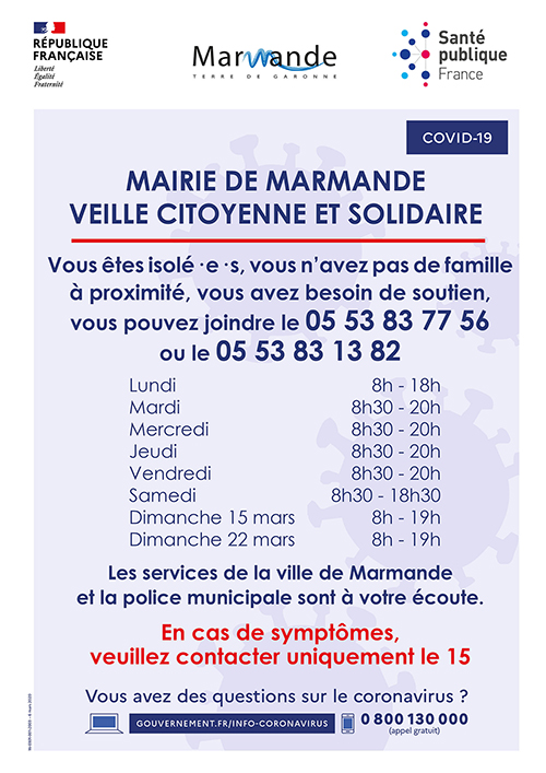 Veille Citoyenne et solidaire sur la commune de Marmande